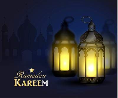 وکتور فانوس وکتور ماه رمضان