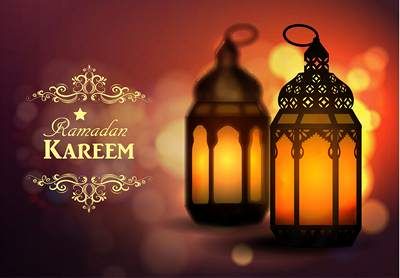 وکتور فانوس وکتور ماه رمضان