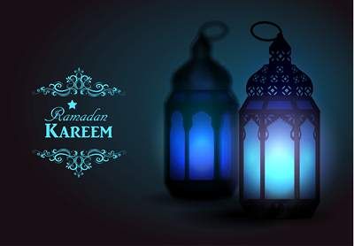 وکتور فانوس وکتور ماه رمضان