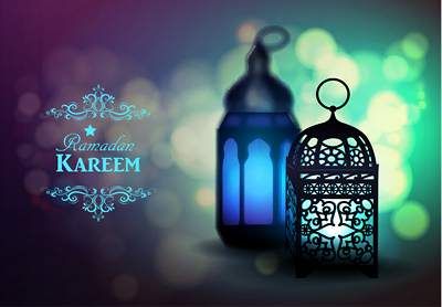 وکتور فانوس وکتور ماه رمضان