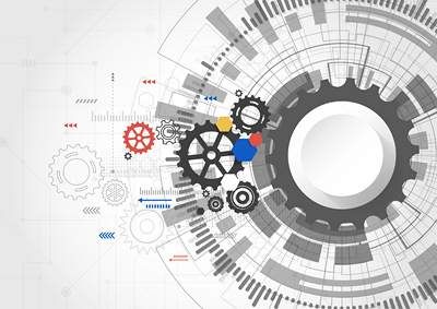 وکتور بک گراند تکنولوژی وکتور چرخ دنده