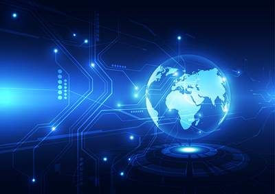 وکتور بک گراند تکنولوژی وکتور کره زمین