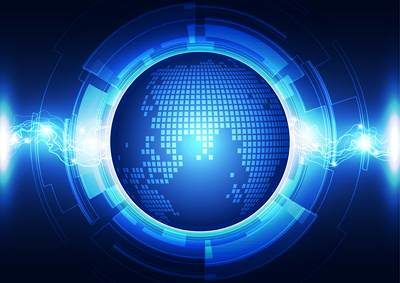 وکتور بک گراند تکنولوژی وکتور کره زمین