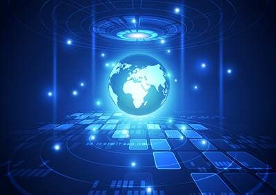 وکتور بک گراند تکنولوژی وکتور کره زمین