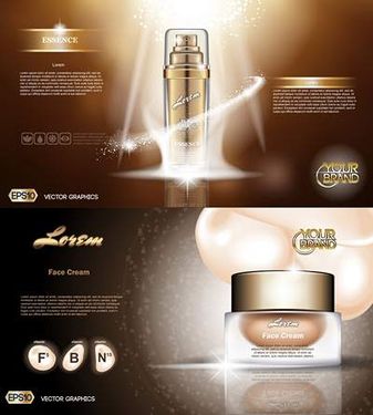 وکتور لوازم آرایشی و بهداشتی وکتور کرم