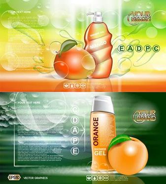 وکتور لوازم آرایشی و بهداشتی وکتور کرم