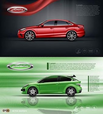 وکتور نمایشگاه خودرو وکتور اتوگالری