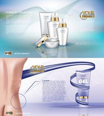 وکتور لوازم آرایشی و بهداشتی وکتور کرم