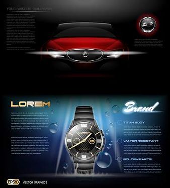 وکتور ساعت مچی وکتور نمایشگاه خودرو