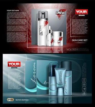 وکتور لوازم آرایشی وکتور ژل مراقبت از پوست