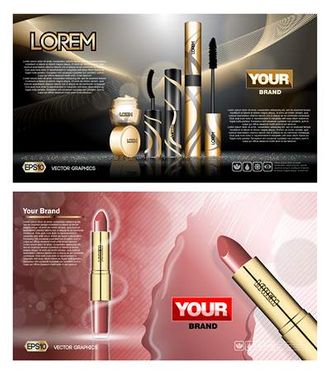 وکتور لوازم آرایشی وکتور ریمل