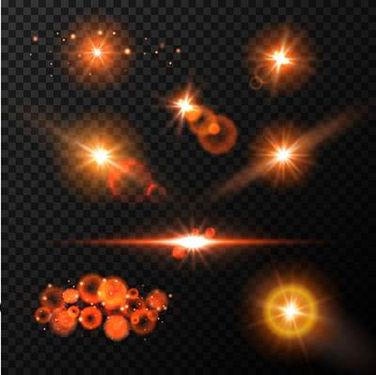 وکتور جلوه نور وکتور درخشش نور