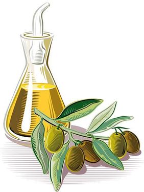 وکتور روغن زیتون وکتور شیشه روغن