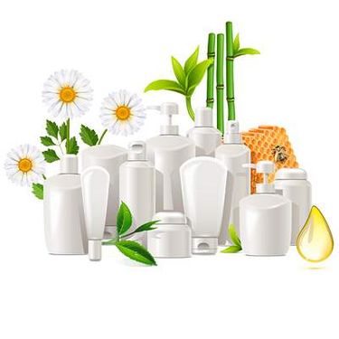 وکتور لوازم آرایش وکتور سبد آرایش