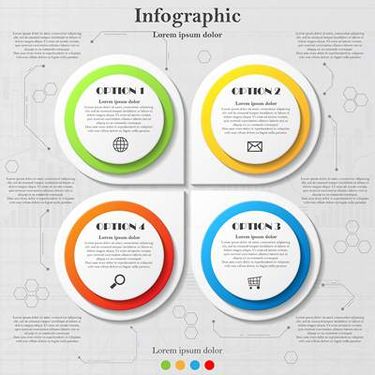 وکتور اینفوگرافی گرافیکی وکتور اینفوگرافی رنگی