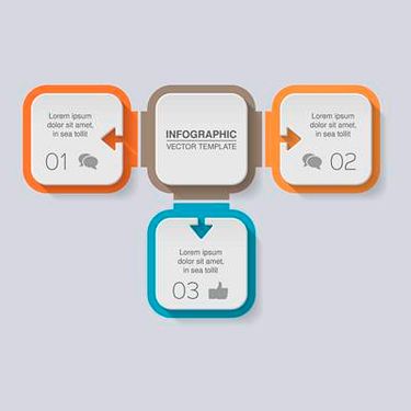 وکتور اینفوگرافی گرافیکی وکتور اینفوگرافی رنگی