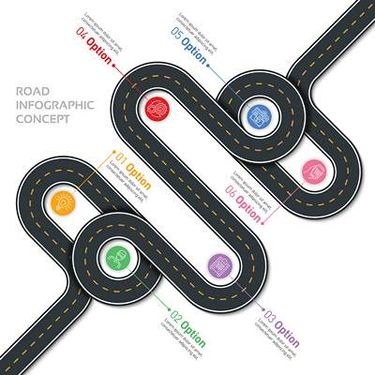 وکتور اینفوگرافی گرافیکی وکتور اینفوگرافی رنگی