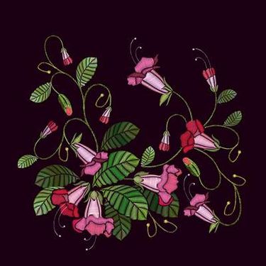 وکتور شاخه گل وکتور بک گراند گل