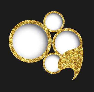 وکتور برچسب  طلایی وکتور لیبل وکتور برچسب