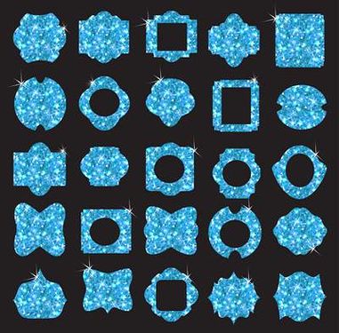 وکتور لیبل گرافیکی وکتور برچسب رنگی