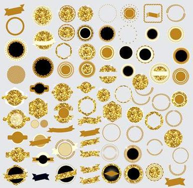 وکتور لیبل گرافیکی وکتور برچسب رنگی