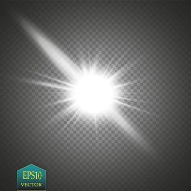 وکتور جلوه نور وکتور تابش نور