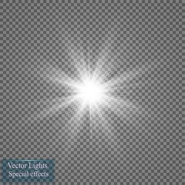 وکتور جلوه نور وکتور تابش نور