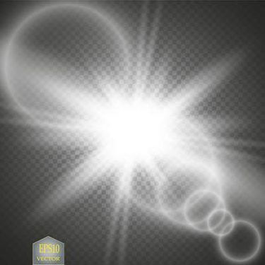 وکتور جلوه نور وکتور تابش نور