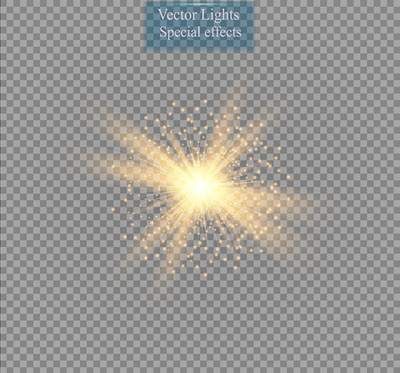وکتور جلوه نور وکتور تابش نور