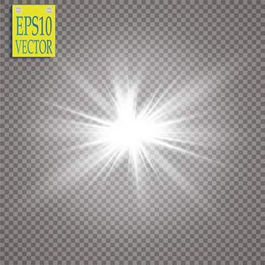 وکتور جلوه نور وکتور تابش نور