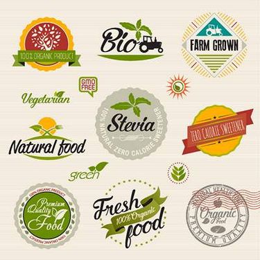 وکتور لوگوی محصولات کشاورزی ارگانیک