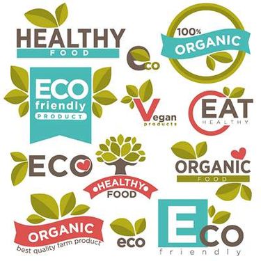 وکتور لوگوی محصولات کشاورزی ارگانیک