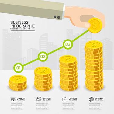 وکتور اینفوگرافی گرافیکی وکتور نمودار سه بعدی