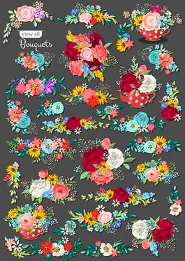 وکتور پس زمینه گل وکتور بک گراند گل