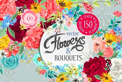 وکتور پس زمینه گل وکتور بک گراند گل