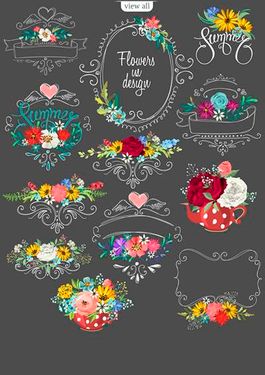 وکتور پس زمینه گل وکتور بک گراند گل