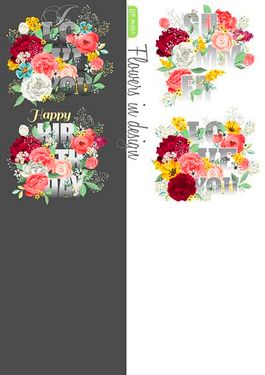 وکتور پس زمینه گل وکتور بک گراند گل