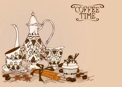 وکتور کافی شاپ وکتور فنجان قهوه