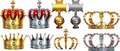 وکتور تاج پادشاه وکتور تاج طلایی