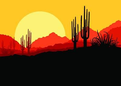 وکتور صحرا وکتور بیابان وکتور چشم انداز