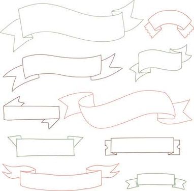 وکتور روبان وکتور لیبل وکتور برچسب
