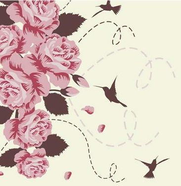 وکتور بک گراند گل وکتور پس زمینه گل