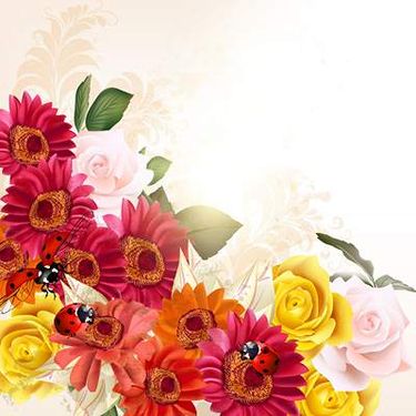 وکتور بک گراند گل وکتور پس زمینه گل