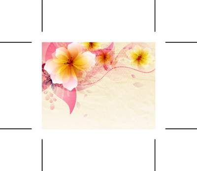 وکتور بک گراند گل وکتور حاشیه گل