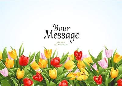 وکتور بک گراند گل وکتور حاشیه گل