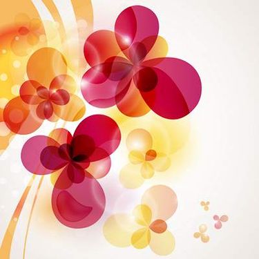 وکتور بک گراند گل وکتور حاشیه گل