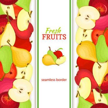 وکتور میوه فروشی وکتور حاشیه میوه ای