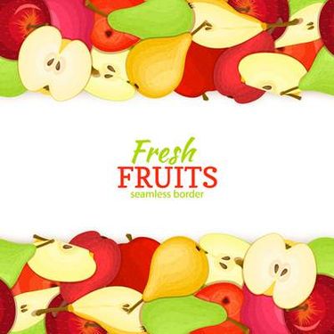 وکتور میوه فروشی وکتور حاشیه میوه ای