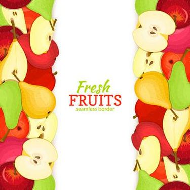 وکتور میوه فروشی وکتور حاشیه میوه ای