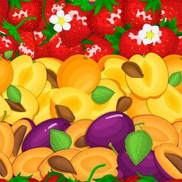 وکتور بک گراند میوه ای وکتور توت  فرنگی